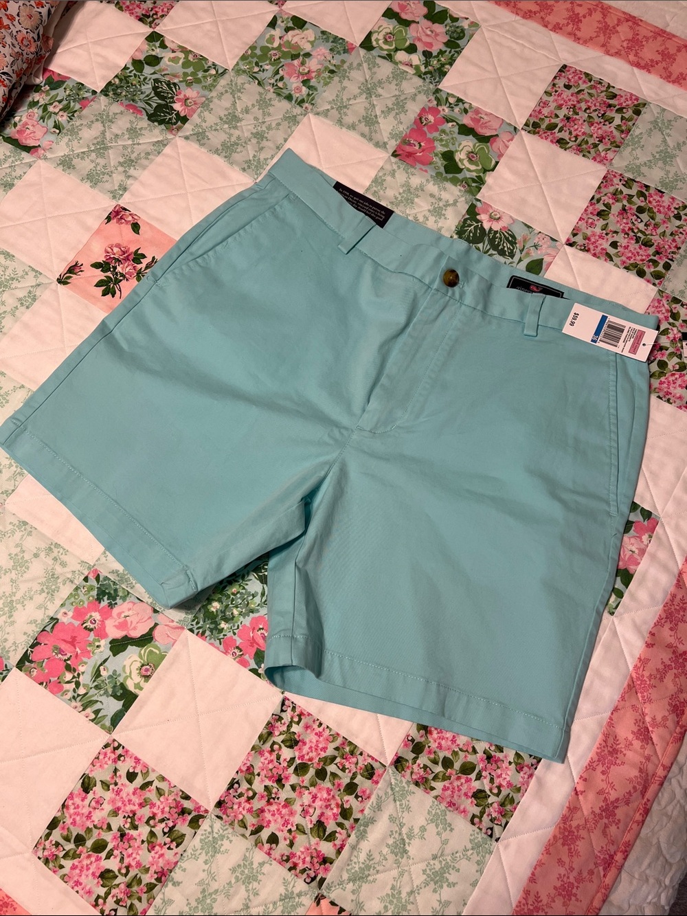 Light Aqua Chino Shorts